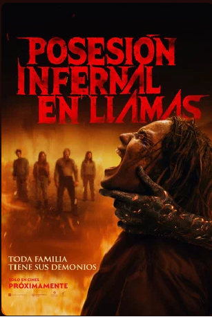 Póster de Posesión infernal. En llamas
